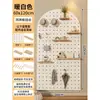 Tablero Decorativo de Entrada Sala de Estar Bastidor de Hilos para Máquina de Coser Tablero Perforado de Madera Maciza Montado en Pared Estante de Exhibición para el Hogar