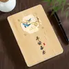 Cuaderno de Madera Lujo Accesible Caja de Regalo Patrón Logo Personalizado Madera Dura Oscura y Clara Nota de Negocios A5 Recuerdo
