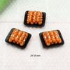 Comida y juego buñuelos pastel resina accesorios mayoreo diy hecho a mano crema pegamento funda para teléfono móvil accesorios para el cabello refrigerador materiales para tarjetas de felicitación