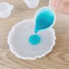 Molde de gota de pegamento diy taza de color pequeña sub-taza sub-taza gota de pegamento de cristal mezcla desespumante Vaso Medidor de Silicona venta al por mayor