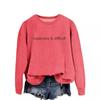Sudadera Suelta de Manga Larga con Cuello Redondo, Letra 'Amazon Wish', Redonda, Europea y Americana, Cara Cara, Costosa, Difícil