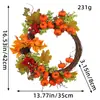 Corona de Acción de Gracias Transfronteriza al por Mayor 2026 Corona de Vidia de Calabaza de Otoño Colgante de Puerta Decoraciones del Festival de la Cosecha Otros
