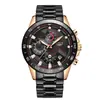 Reloj de Cuarzo de Negocios para Hombre Lige con Tres Subesferas y Seis Manecillas, Cronógrafo Multifuncional Impermeable