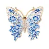 Nuevo Broche de Mariposa Esmaltado Pin Elegante Lujo Ligero Versátil Moda Pin para Mujeres Accesorios de Aleación Ecológicos