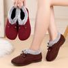 Sapatos de Tecido Old Beijing de Inverno para Mulheres, Forrados com Lã e Espessados, Sapatos de Caminhada para Meia-Idade e Idosos, Botas de Algodão Quentes para Mulheres, Sapatos de Algodão de Mãe, Atacado