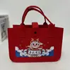 Bolsa Nova de Feltro Transfronteiriça Bolsa para Presente de Lua Cheia de Bebê Bolsa Tote de Feltro com Desenhos Bolsa de Compras Estampada