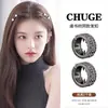 Mismo Anillo Metálico Pequeño con Incrustaciones de Diamantes de Tres Filas de Yu Shuxin Hebilla para el Cabello Pinza para Flequillo Pinza Lateral para la Frente Popular de Gama Alta