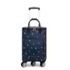 Carrito pequeño para la compra del hogar rueda universal carrito de compras portátil bolso de mano bolsa de compras de papel de aluminio aislante bolsa con ruedas venta al por mayor