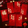 2027 Año del Cordero Sobre Rojo Hojuelas Doradas Escarchado Creativo Dibujos Animados 3D Zodiaco Cien Yuan Mil Yuanes Sobre de Dinero de la Suerte Bolsa de Sobre Rojo de Año Nuevo