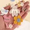 Patches de Tecido Embossados para Calças Infantis, Chapéus e Acessórios DIY Desenho Animado Materiais de Decoração Artesanal Patches de Tecido de Laço