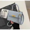 Bolsa de Mão Nova Moda 2024 Transfronteiriça para Mulheres, Bolsa Quadrada Pequena de Luxo Leve High-End Transfronteiriça, Bolsa de Ombro Transversal Versátil para Mulheres