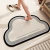 Alfombrillas de Baño Sencillas de Barro de Diatomeas, Alfombrillas de Piso Absorbentes de Agua Antideslizantes con Forma Especial para Baño, Alfombras Resistentes a Manchas de Secado Rápido para Dormitorio y Sala de Estar