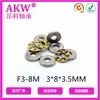 Fabricante Cixi F3-8M Rodamiento de Empuje Plano 3*8*3.5mm