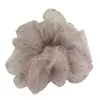 Goma para el pelo de malla estrellada con tachuelas de diamantes de imitación, transparente y esponjosa, estilo coreano, para mujer, moderna y elegante, grande