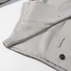 Venta al por mayor de Ropa para Mujer Transfronteriza 25 Nuevos Diseños de Otoño Estilo Coreano Chaqueta Cortavientos de Longitud Media de Doble Botonadura