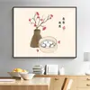 Pintura Decorativa para Caja de Medidor Eléctrico con Varilla Hidráulica, Lienzo de Pintura al Óleo de Porcelana de Cristal, No Requiere Taladro, Pintura de Cubierta de Interruptor Eléctrico para Sala de Estar, Venta al por Mayor Personalizada
