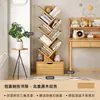 Estantería de madera maciza, estante de almacenamiento de pie, armario de almacenamiento de pared, estantería para libros ilustrados infantiles, pequeña estantería de esquina, estantería estrecha de almacenamiento