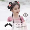 Peluca Dinastía Han para Niños, Aro para el Cabello Todo en Uno de Disfraz Antiguo, Peluca Estilo Antiguo, Accesorios para el Peinado de Niña, Tocado de Moño