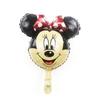 Nuevo globo de aluminio mini de 16 pulgadas con forma de Mickey Mouse de dibujos animados Mickey Minnie globo para fiesta de cumpleaños al por mayor