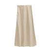 Saia Elegante Minimalista de Verão Love and Nancy, Corte Evasê, Fluida, Anti-Amassado, Não Precisa Passar, Slim, de Alta Qualidade para Mulheres 11172