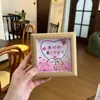 Día de San Valentín Chino Nuestro Primer Día de San Valentín Marco de Fotos Cachorro de Línea Regala a Parejas Adornos Románticos de Escritorio Regalos