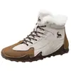 Botas Femininas de Cano Alto Gorilla 2026 Outono e Inverno Couro Genuíno Versátil Forradas com Lã Espessadas Botas de Neve Esportivas Casuais Botas Curtas Femininas