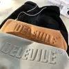 Moletom com Capuz Estilo Americano Pesado com Forro de Fleece Lazy Chic para Homens, Marca Tendência, Jaqueta Oversized de Alto Padrão para Outono e Inverno