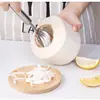 Raspador de Pulpa de Coco Herramienta de Acero Inoxidable para Raspar Hojuelas de Coco y Extraer Pulpa de Coco, Rallador Rápido de Cocina para el Hogar