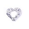 Anillos de pezón exquisitos superventas transfronterizos Acero inoxidable Forma de flor Anillos de pezón falsos Pinzas para pezones con pantalla de pavo real Joyería para piercing Tachones para pezones sin perforación