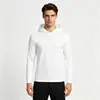Top Versátil de Malla Transpirable Casual para Entrenamiento, Moda, Protección Solar, Camiseta de Manga Larga con Capucha para Hombre