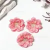 Cabeça de flor de ameixa simulada de 7 cm, acessórios de flores artificiais para decoração de casamento, fundo para arranjos florais.
