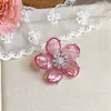 Presilhas de Orelha Flor de Zircônia Doces e Simples Estilo Coreano para Mulheres Sem Orelhas Furadas, Presilhas Versáteis de Cartilagem, Luxo Leve, Brincos de Moda de Alta Qualidade