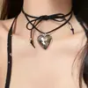 Colar de Amor Han Suxi Mulheres Ins Doce Cool Spice Colar Lace-up Coreia do Sul Moda Gargantilha Corrente Clavícula