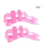 Separador de dedos de cinco furos, protetores de dedos de silicone, corretor de dedos respirável, órtese para joanete, pode ser usado com sapatos