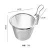 304 Short Handle Net Leakage Household Hot Pot Spoon Wire Leakage 304 Gancho Hot Pot Aço Inoxidável Filtro Líquido Vazamento Líquido