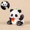 Novos Blocos de Construção de Panda para Crianças, Blocos de Construção de Partículas Micro em Formato de Flor, Brinquedos Educativos de Montagem, Brinquedos de Presente Venda por Atacado