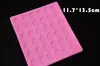Molde de Silicone Ultra-leve para Argila Palavra Romana Molde de Letra de Argila Ultra-leve Fofo Modelo de Caractere Romano Ultra-leve Rosa