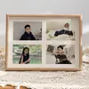 Soporte Creativo de Exhibición de Marco de Fotos Combinado Hueco para Parejas de Bodas y Niños, Marcos Conmemorativos de 6 pulgadas, Marcos de Fotos Trípticos y Cuadrípticos para Colgar en la Pared