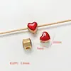 Cor esmalte ouro areia boas ações amendoim framboesa contas de pingente corda trançada diy material de acessórios com contas