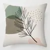 Funda de almohada artística abstracta Morandi personaje de línea cojín suministros para el hogar almohada transfronteriza sofá decoración simple