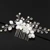 Pente de Cabelo Fashionável Pérola Branca Venda Quente Transfronteiriça Europeia e Americana Pente de Cabelo Joia de Casamento Acessórios para Vestido de Noiva