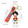 Llavero de One Piece con animación de Luffy, muñeco estéreo, colgante para bolso escolar, llavero de coche, pequeño regalo al por mayor