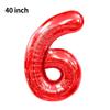 Novo Balão Digital Grande de 40 polegadas Versão Americana 0-9 Imitação de Alumínio Americano Balão para Arranjo de Festa de Aniversário Festa de Balões