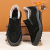 Botas de Neve Nordeste Masculinas Inverno Pelo Integrado Forro de Fleece Espessado Sapatos de Algodão Preguiçosos de Uma Perna Antiderrapantes Casuais Tendência