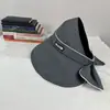 Chapéu de Sol de Seda de Gelo com Aba Larga Feminino para Verão, Viagem, Corrida, Ciclismo, Proteção Solar, Top Respirável, Moda de Férias, Chapéu de Sol de Praia