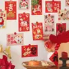Feliz Ano do Cavalo, Cartões Decorativos Festivos de Ano Novo, Belas Mensagens de Bênção, Cartões Postais, Adesivos de Coração para Parede, Cartões de Cumprimentos