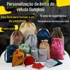 Bolsa de Veludo com Cordão Personalizada para Armazenamento de Joias Bolsa com Cordão de Veludo Bolsa com Cordão de Veludo