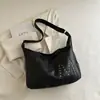 Bolso de Hombro Cruzado para Viajero Estilo Motociclista Chica Caliente Retro Estilo Bollo Bolso Croissant 2025 Nuevo Bolso Estilo Perezoso