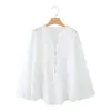 Estilo Europeo y Americano Transfronterizo Z Nueva Moda Elegante Ropa para Mujer al por Mayor Camisa de Manga Larga con Cuello en V Nuevo Estilo Chino 3071352