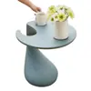 Mesa Auxiliar Pequeña Creativa Nórdica, Mesa de Esquina Simple Moderna, Mesa Pequeña para Sofá de Sala de Estar, Mesa de Café de Forma Irregular, Mesa de Noche Única